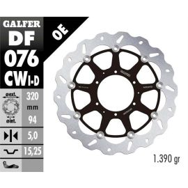 Disco de freno izquierdo flotante Galfer Wave CW DF076CWI