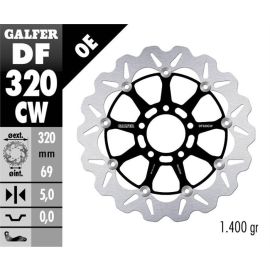 Disco de freno flotante Galfer Wave CW DF320CW
