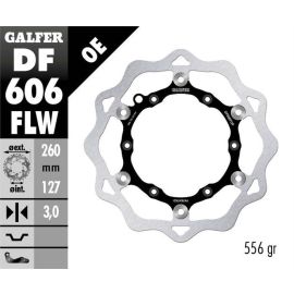 Disco de freno flotante Galfer Wave FLW DF606FLW