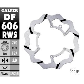 Disque de frein surdimensionné Galfer Wave RWS DF606RWS