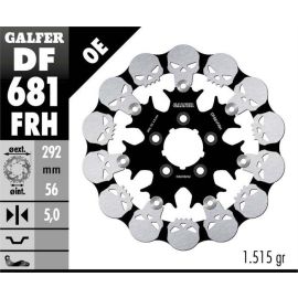 Disco de freno flotante Galfer Wave FRH de calavera DF681FRH