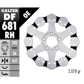 Disco de freno Galfer Wave RH de calavera DF681RH