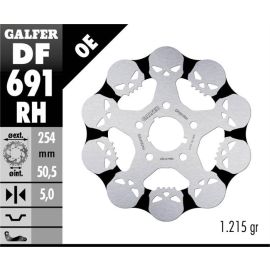Disco de freno Galfer Wave RH de calavera DF691RH