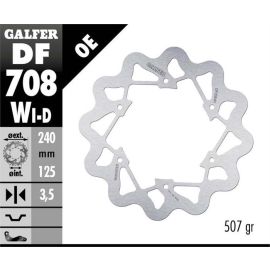 Disco de freno izquierdo Galfer Wave W DF708WI