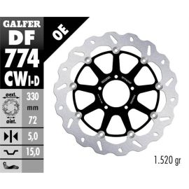 Disco de freno derecho flotante Galfer Wave CW DF774CWD