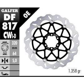 Disco de freno derecho flotante Galfer Wave CW DF817CWD