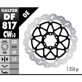Disco de freno izquierdo flotante Galfer Wave CW DF817CWI