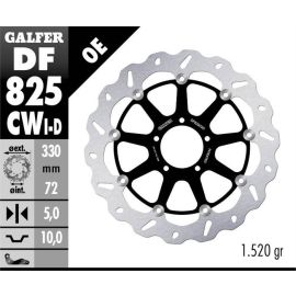 Disco de freno izquierdo flotante Galfer Wave CW DF825CWI