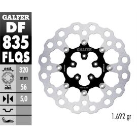 Disco de freno flotante Galfer Cubiq FLQ DF835FLQS