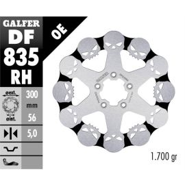 Disco de freno Galfer Wave RH de calavera DF835RH