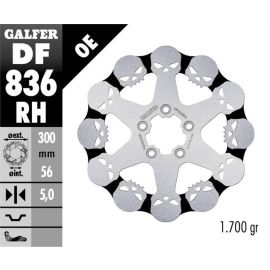 Disco de freno Galfer Wave RH de calavera DF836RH