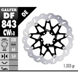 Disco de freno izquierdo flotante Galfer Wave CW DF843CWI