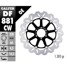 Disque de frein flottant Galfer Wave CW DF881CW