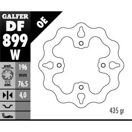 Disco de freno Galfer Wave W DF899W