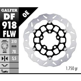 Disco de freno flotante Galfer Wave FLW DF918FLW