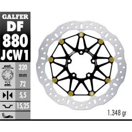 Disque de frein flottant Galfer racing JCW1 DF880JCW1G03