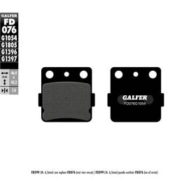 Plaquettes de frein semi-frittées Galfer FD076G1054