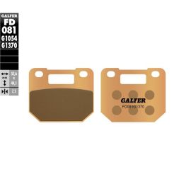 Plaquettes de frein frittées Galfer FD081G1370