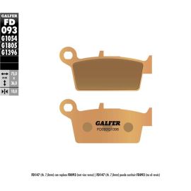 Plaquettes de frein frittées Galfer FD093G1396