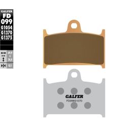 Plaquettes de frein frittées Galfer FD099G1375