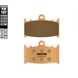 Plaquettes de frein frittées Galfer FD107G1370