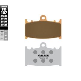 Plaquettes de frein frittées Galfer FD107G1375