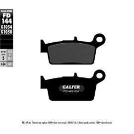 Plaquettes de frein semi-frittées Galfer FD144G1054