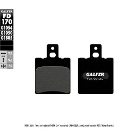 Plaquettes de frein semi-frittées Galfer FD170G1050