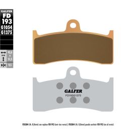 Plaquettes de frein frittées Galfer FD193G1375