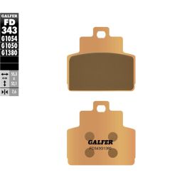 Pastillas de freno Galfer sinterizadas FD343G1380