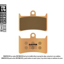 Pastillas de freno Galfer sinterizadas para competición FD178G1310