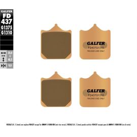 Pastillas de freno Galfer sinterizadas para competición FD437G1310