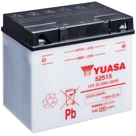 Batería Yuasa 52515 con pack de ácido