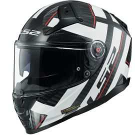 Casque intégral LS2 FF811 Vector II Strong Carbone/Blanc