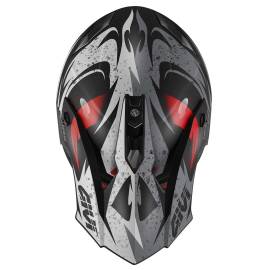 Casco Motocross / Enduro / Trail Givi 60.1 Graphic Gloom Negro / Titanio / Rojo Mate