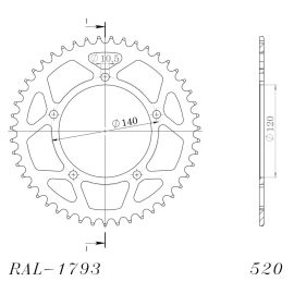 Couronne Supersprox RAL-1793-GLD en acier en or
