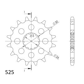 Piñón Supersprox de acero CST-1183.2
