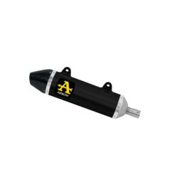 Escape Arrow Thunder homologado en aluminio negro para APRILIA RX 125 21-23 | SX 125 21-23