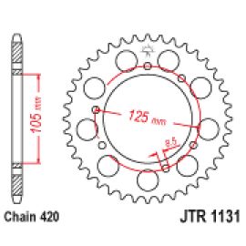 Corona JT Sprockets JTR1131 de acero