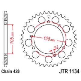 Corona JT Sprockets JTR1134 de acero