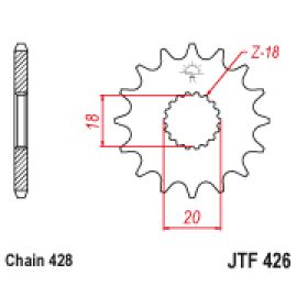 Piñón JT Sprockets de acero JTF426