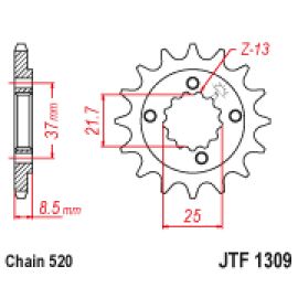 Piñón JT Sprockets de acero JTF1309