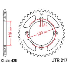 Couronne JT Sprockets JTR217 en acier