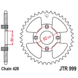 Corona JT Sprockets JTR999 de acero