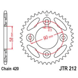 Corona JT Sprockets JTR212 de acero