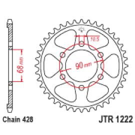 Corona JT Sprockets JTR1222 de acero
