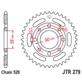 Corona JT Sprockets JTR279 de acero
