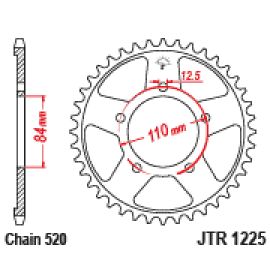 Coroa de aço JT Sprockets JTR1225