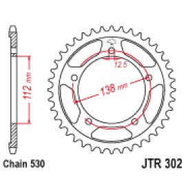 Corona JT Sprockets JTR302 de acero