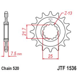 Piñón JT Sprockets de acero JTF1536